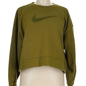 Nike Women's Oversized Cropped Long Sleeve Crew Neck Sweatshirt